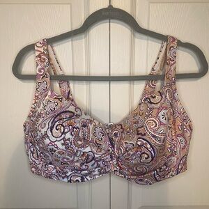 Lands’ End Women’s Chlorine Resistant Twist Front Underwire Bikini Top